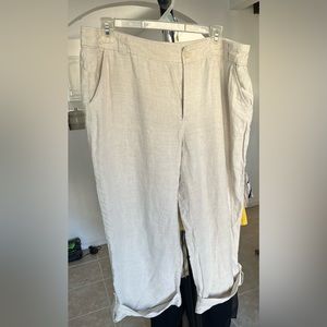 Relativity linen capri pants size 16P